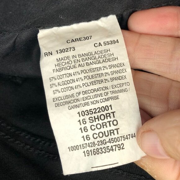 Lee Womens Jeans Size 16 Short Straight Leg Classic Black Denim Casual Stretch - Picture 4 of 14